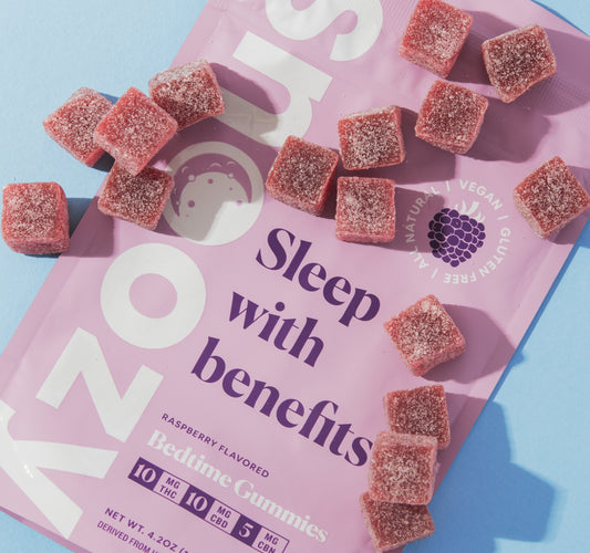 Snoozy Delta 9 THC sleep gummies help you get the rest you need when you can't sleep.