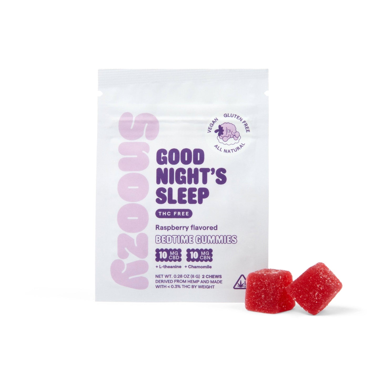 Good Night's Sleep: THC-Free Bedtime Gummies (2 Pack)